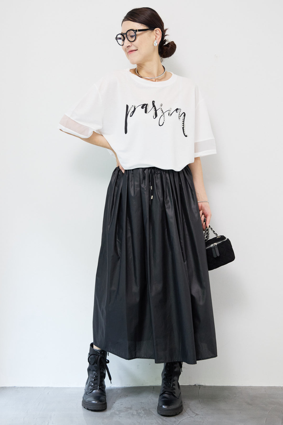 コーティングローンタックスカート