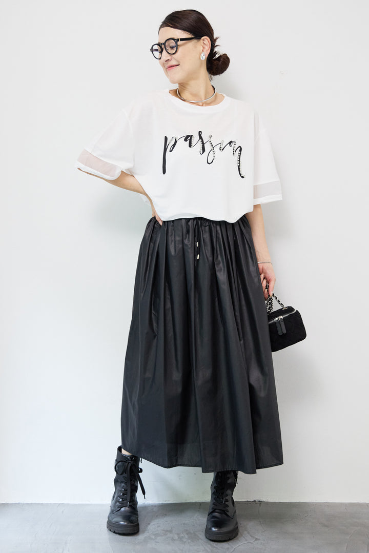 コーティングローンタックスカート