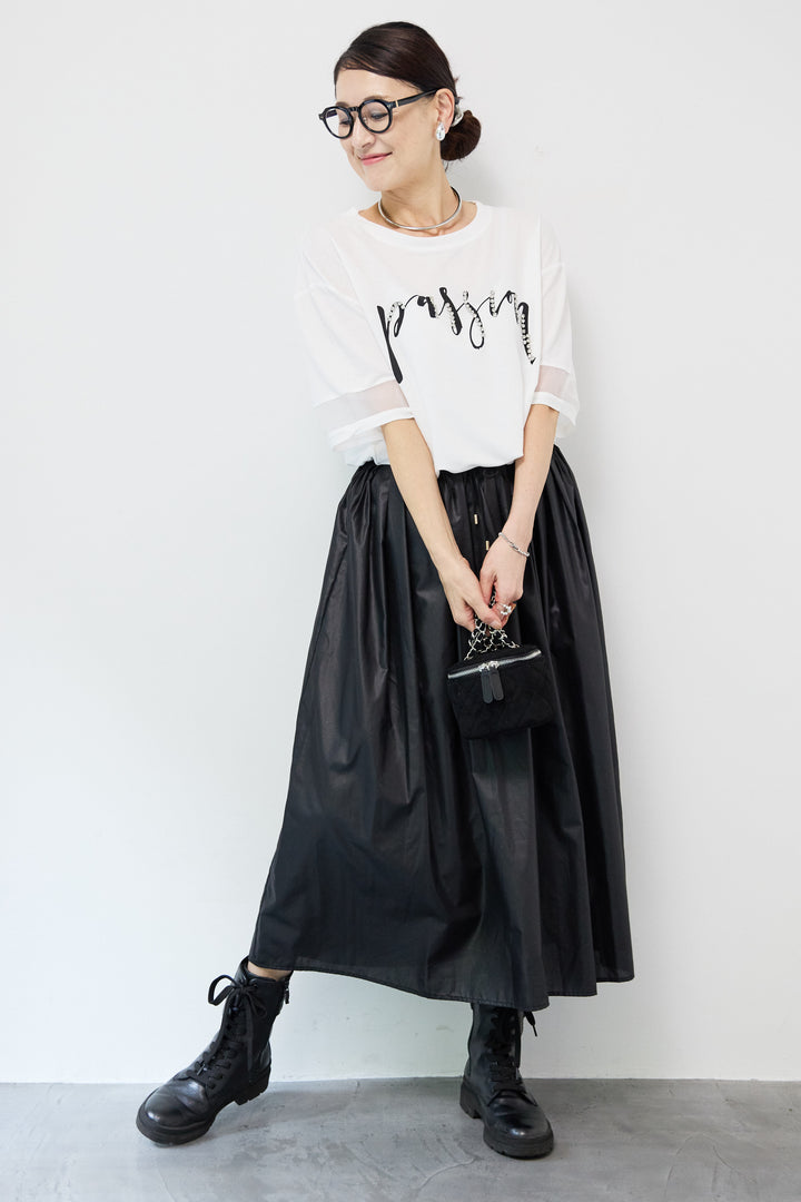 コーティングローンタックスカート