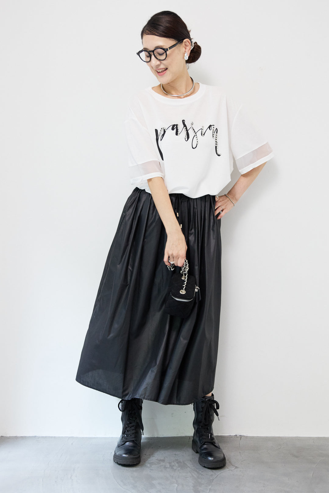 コーティングローンタックスカート