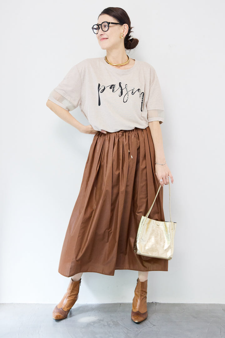 コーティングローンタックスカート