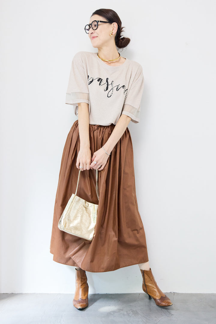 コーティングローンタックスカート