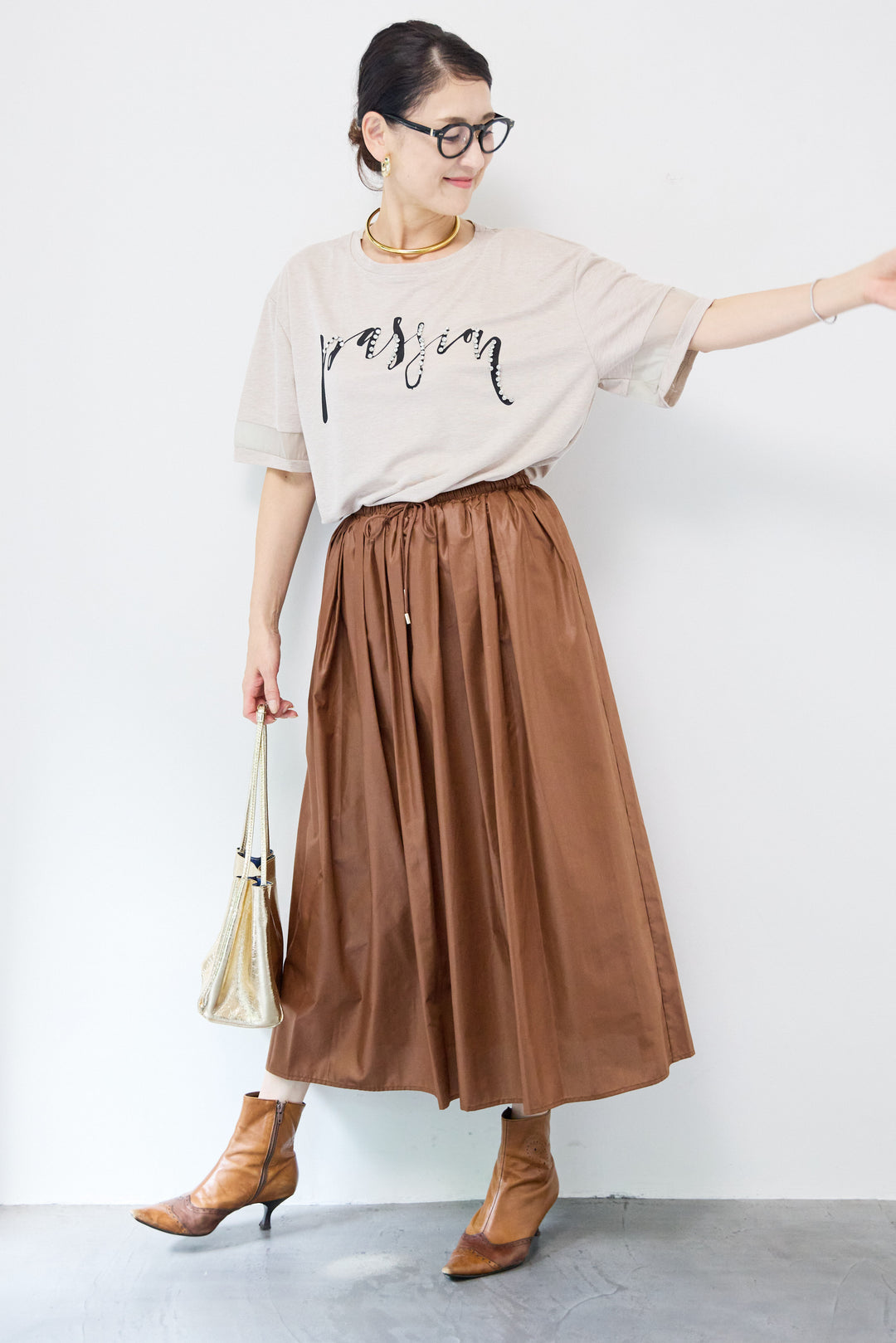 コーティングローンタックスカート