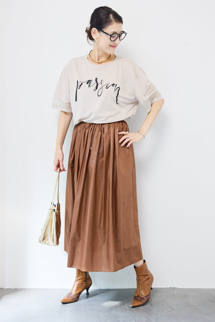 コーティングローンタックスカート