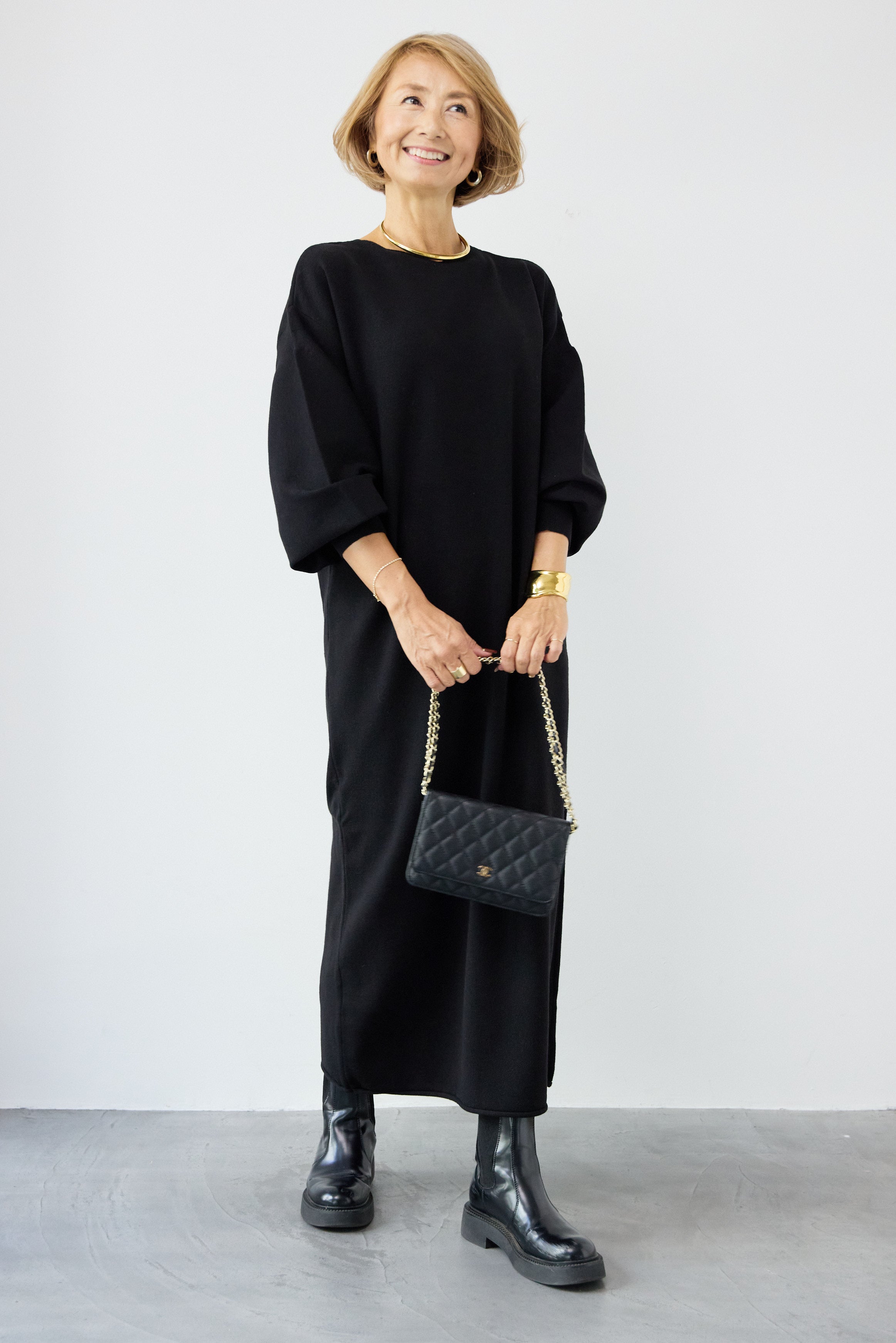 防静電気】前後2WAYやわもちニットワンピース – plusotoha