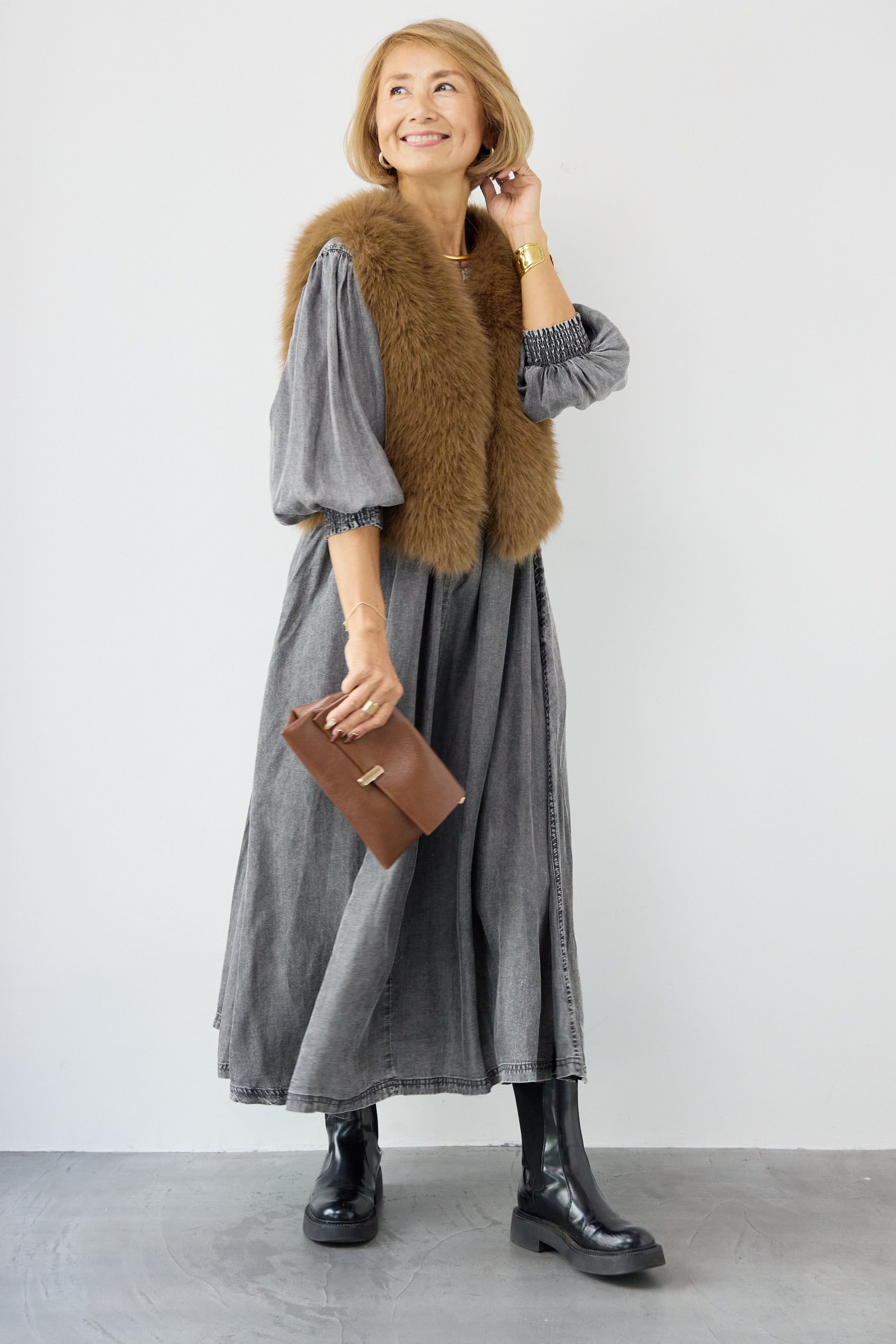 k*e様 PLUS OTO.HA 新品シャツワンピース　ベージュ　F k*e様 PLUS OTO.HA 新品シャツワンピース ベージュ F k*e様 PLUS