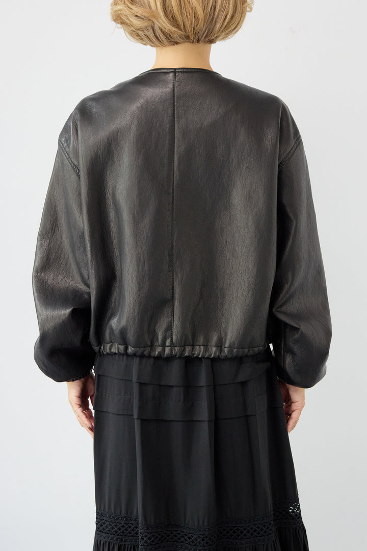 フェイクレザーブルゾン