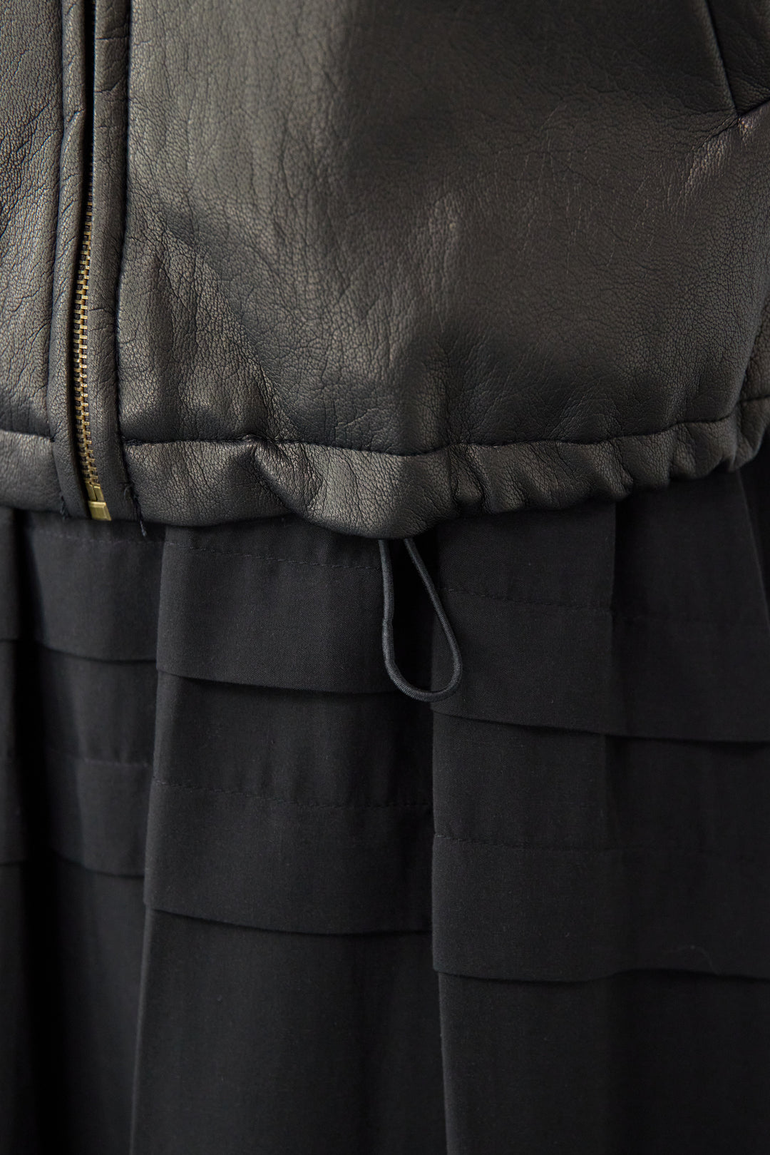 フェイクレザーブルゾン