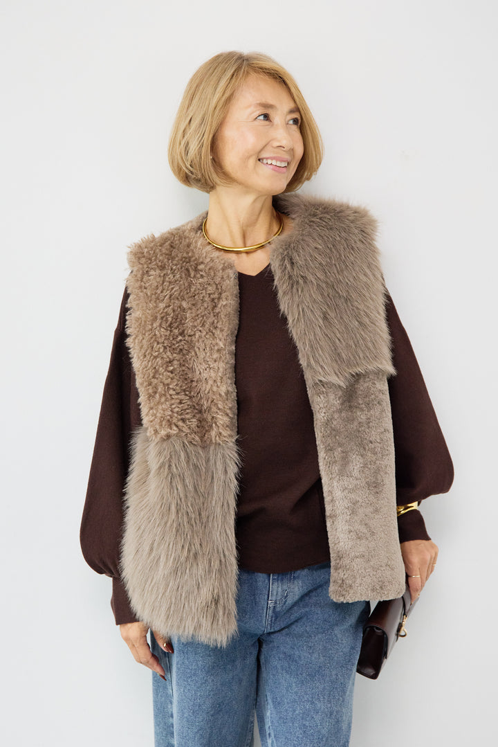 異素材切替ファーベスト