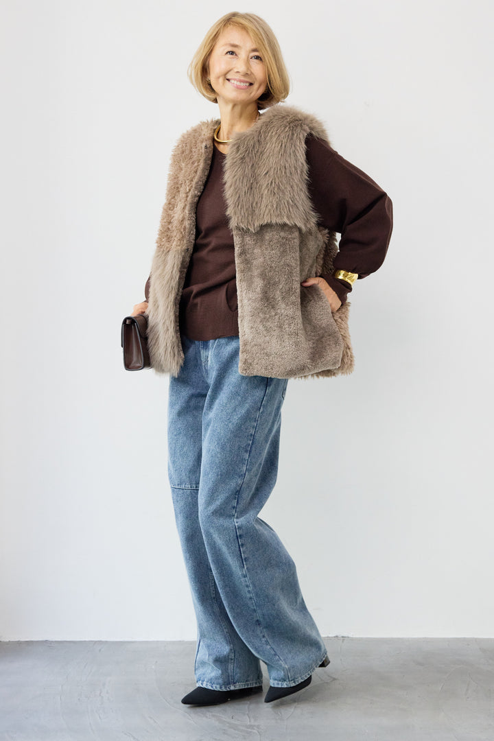 異素材切替ファーベスト