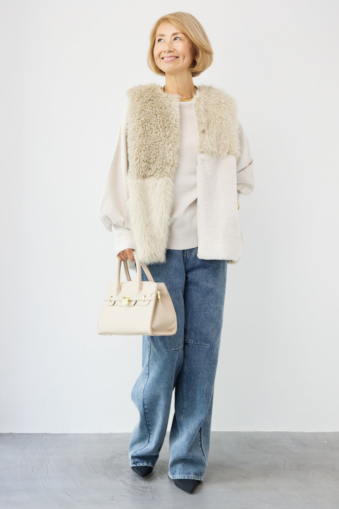 異素材切替ファーベスト