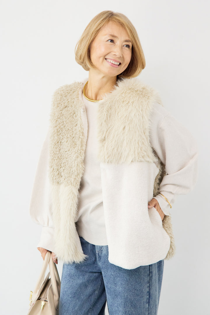 異素材切替ファーベスト