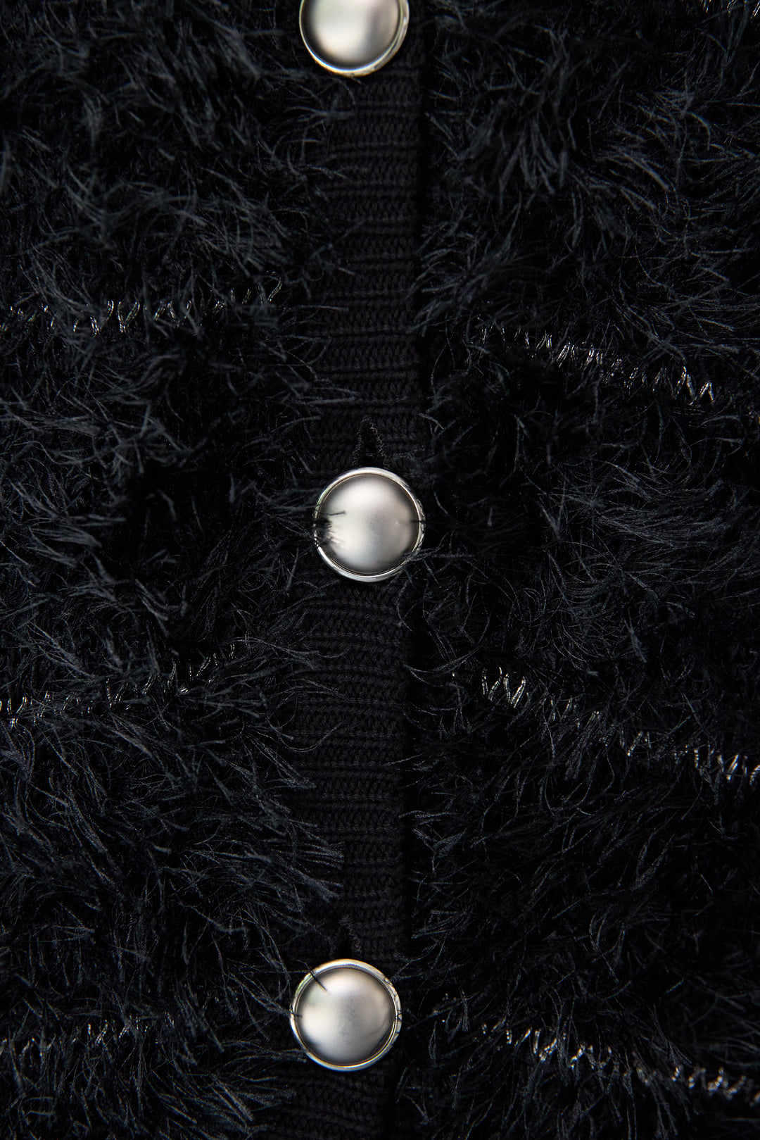 シャギーVネックニットベスト