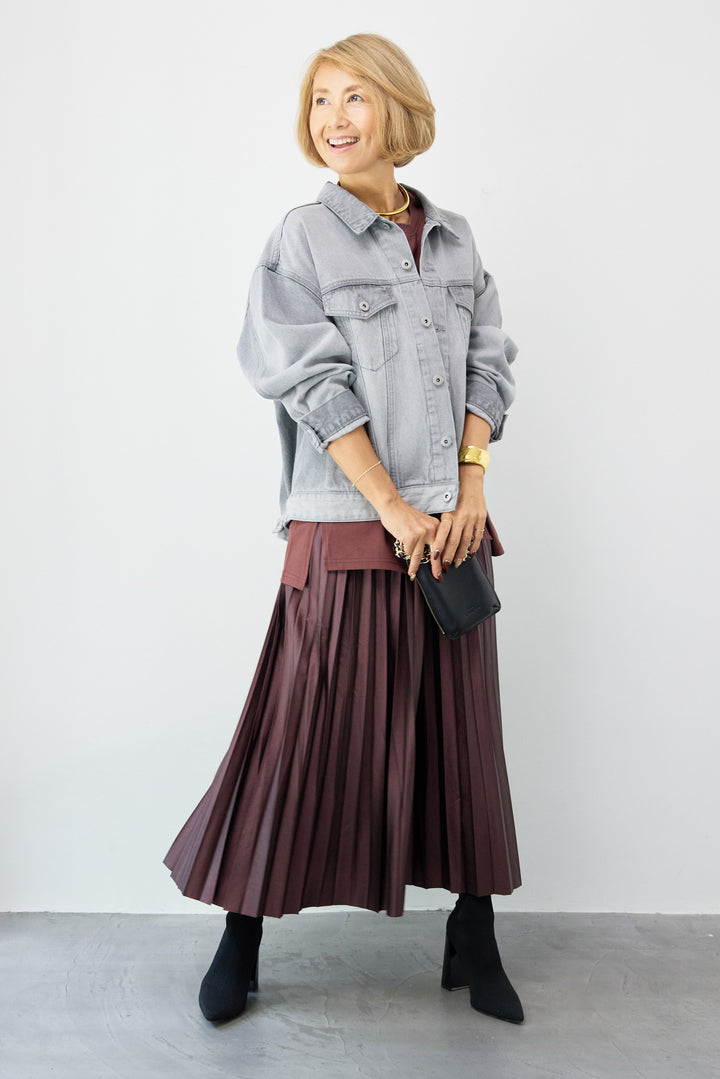 【REIKOコラボ】バックコクーンデニムGジャン