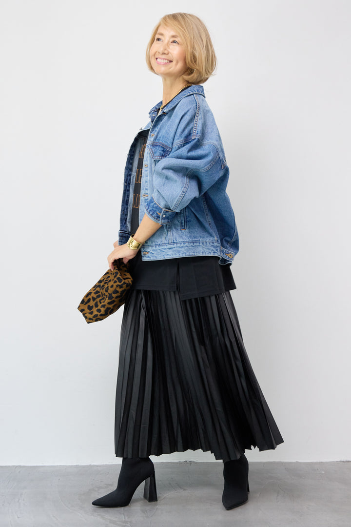 【REIKOコラボ】バックコクーンデニムGジャン