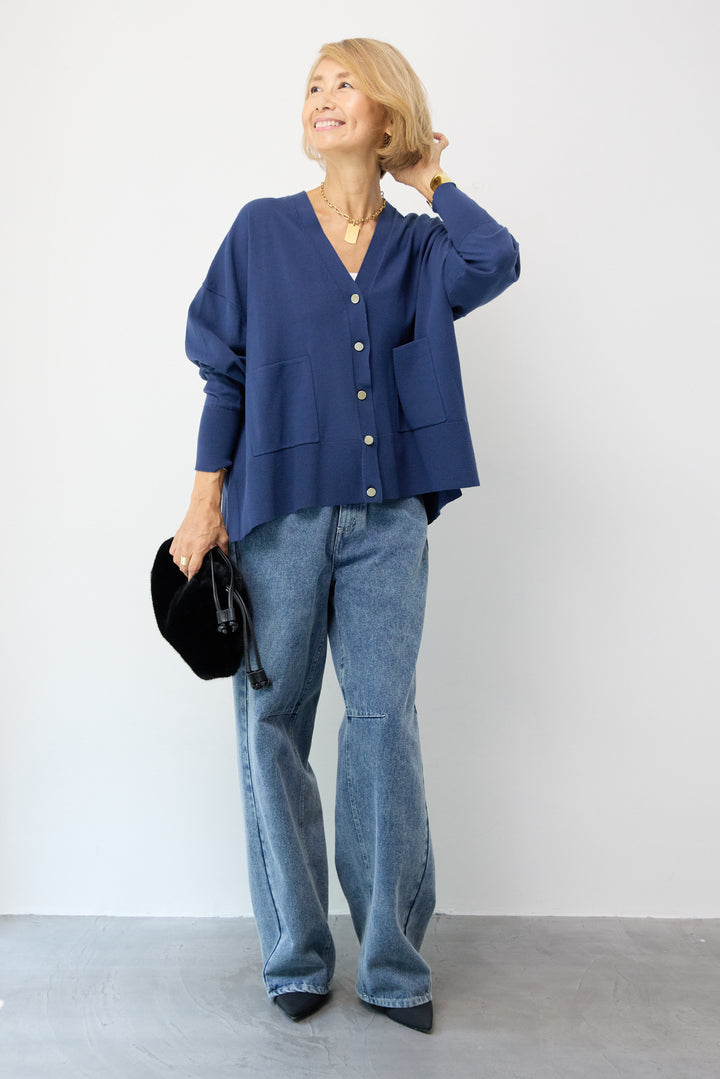 【REIKOコラボ】~防静電気・抗菌・紫外線防止・吸湿発熱~ウォームニットカーディガン