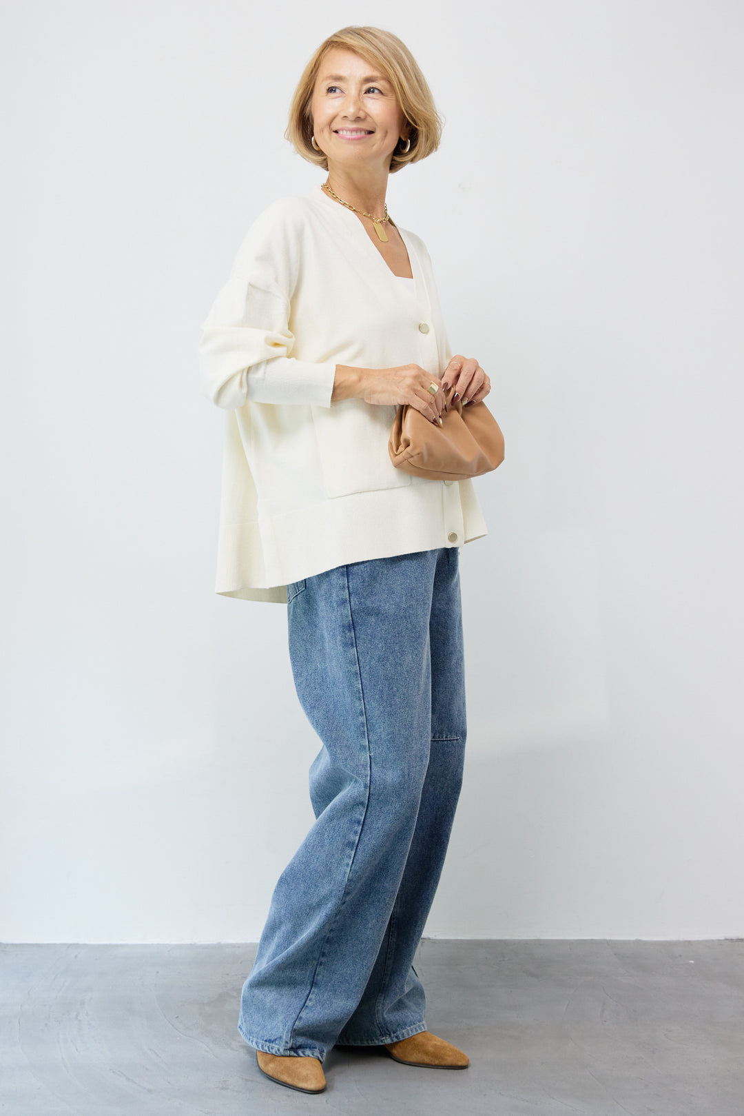 【REIKOコラボ】~防静電気・抗菌・紫外線防止・吸湿発熱~ウォームニットカーディガン