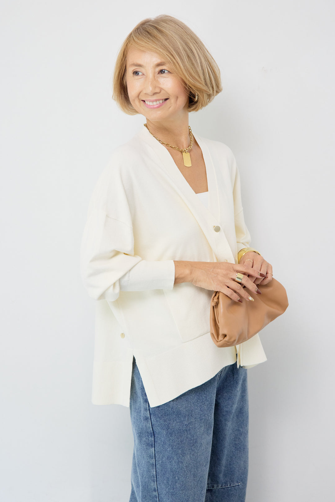 【REIKOコラボ】~防静電気・抗菌・紫外線防止・吸湿発熱~ウォームニットカーディガン