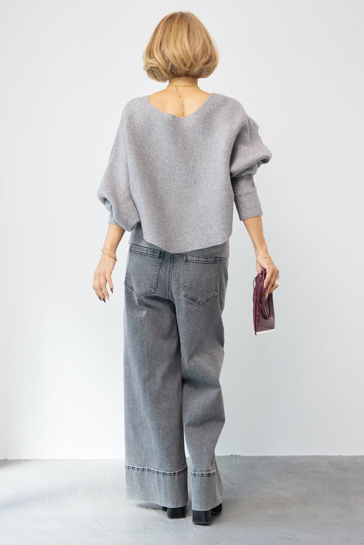 アシメケープタンクニットセット