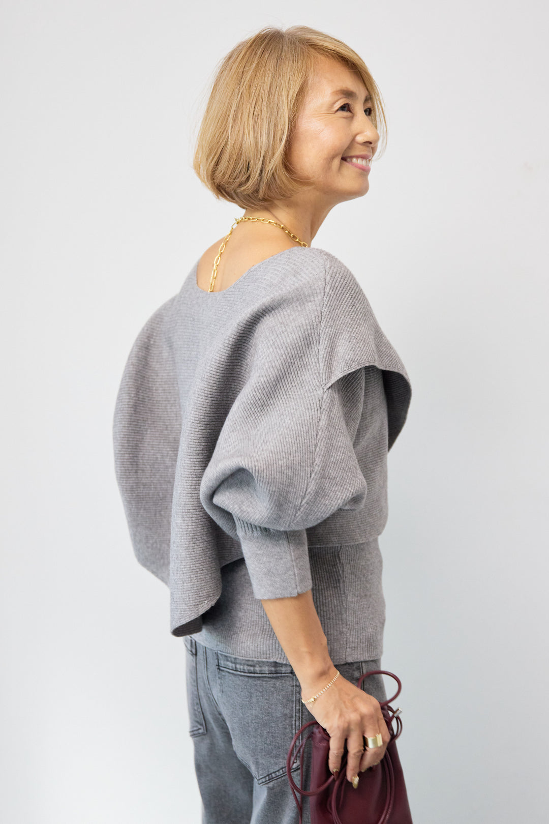 アシメケープタンクニットセット