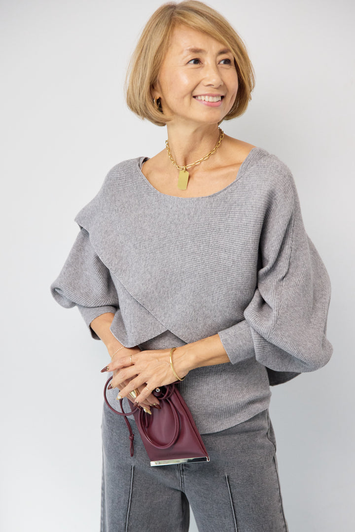 アシメケープタンクニットセット