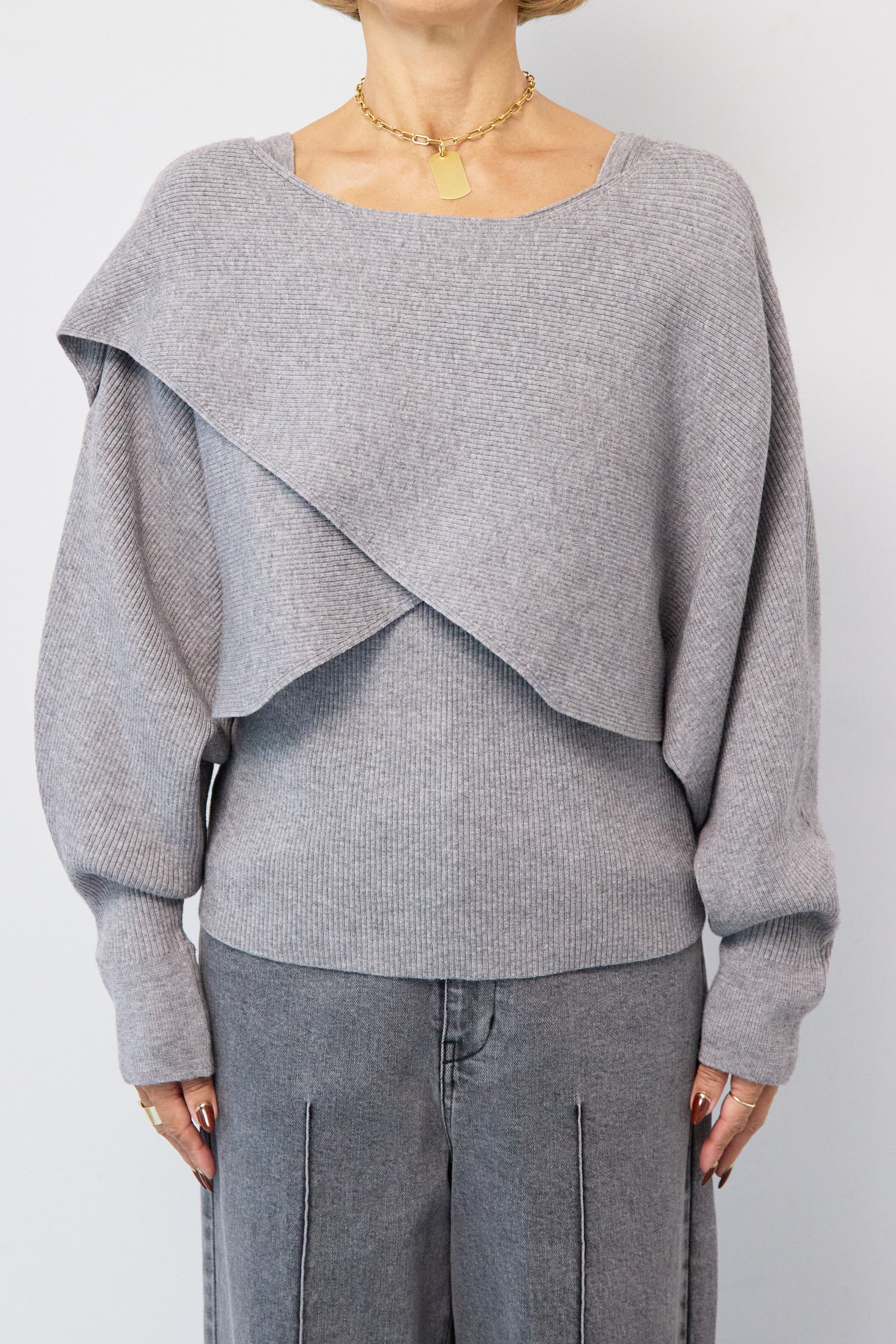 アシメケープタンクニットセット – plusotoha