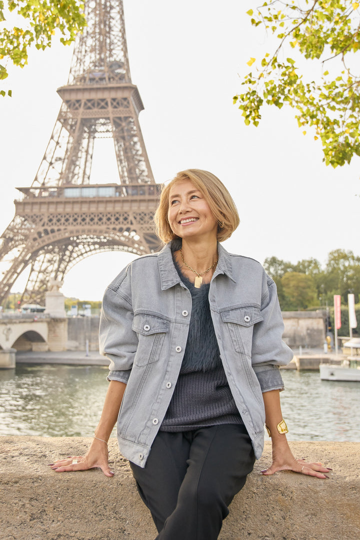 【REIKOコラボ】バックコクーンデニムGジャン