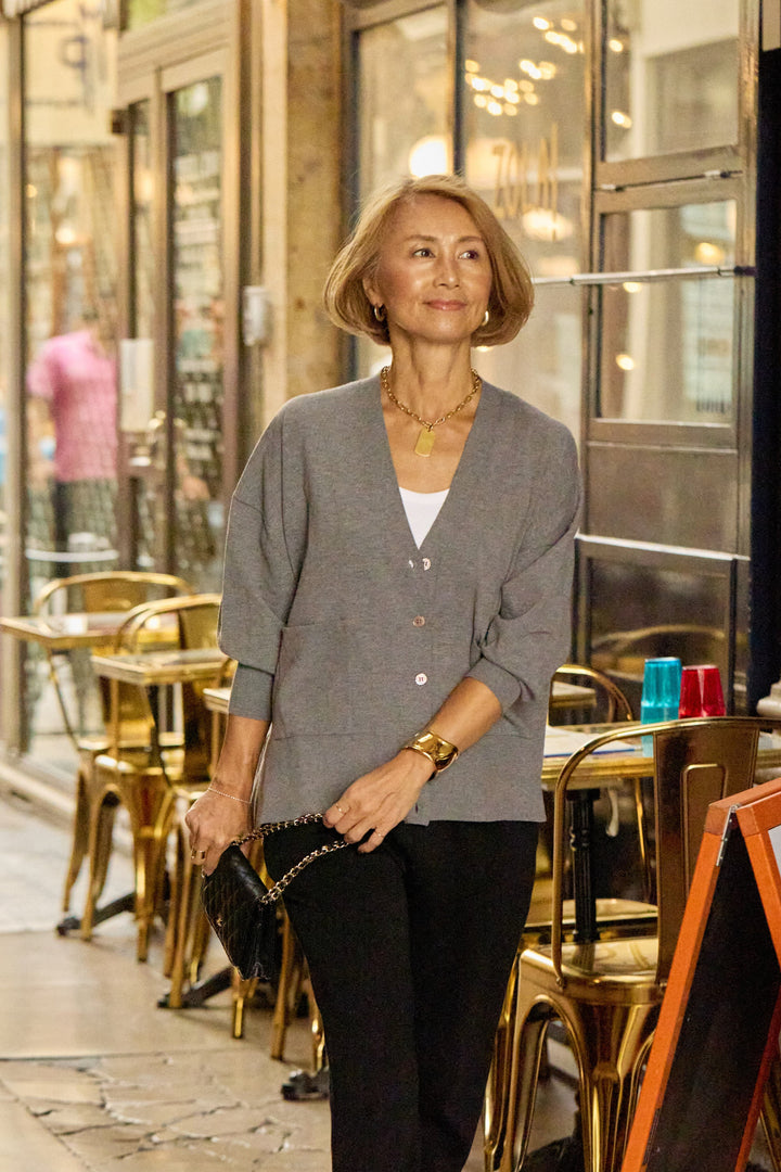 【REIKOコラボ】~防静電気・抗菌・紫外線防止・吸湿発熱~ウォームニットカーディガン