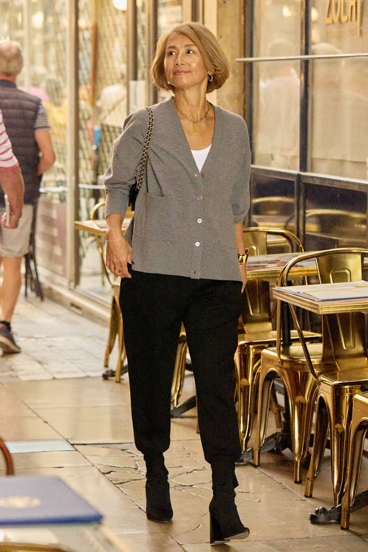 【REIKOコラボ】~防静電気・抗菌・紫外線防止・吸湿発熱~ウォームニットカーディガン