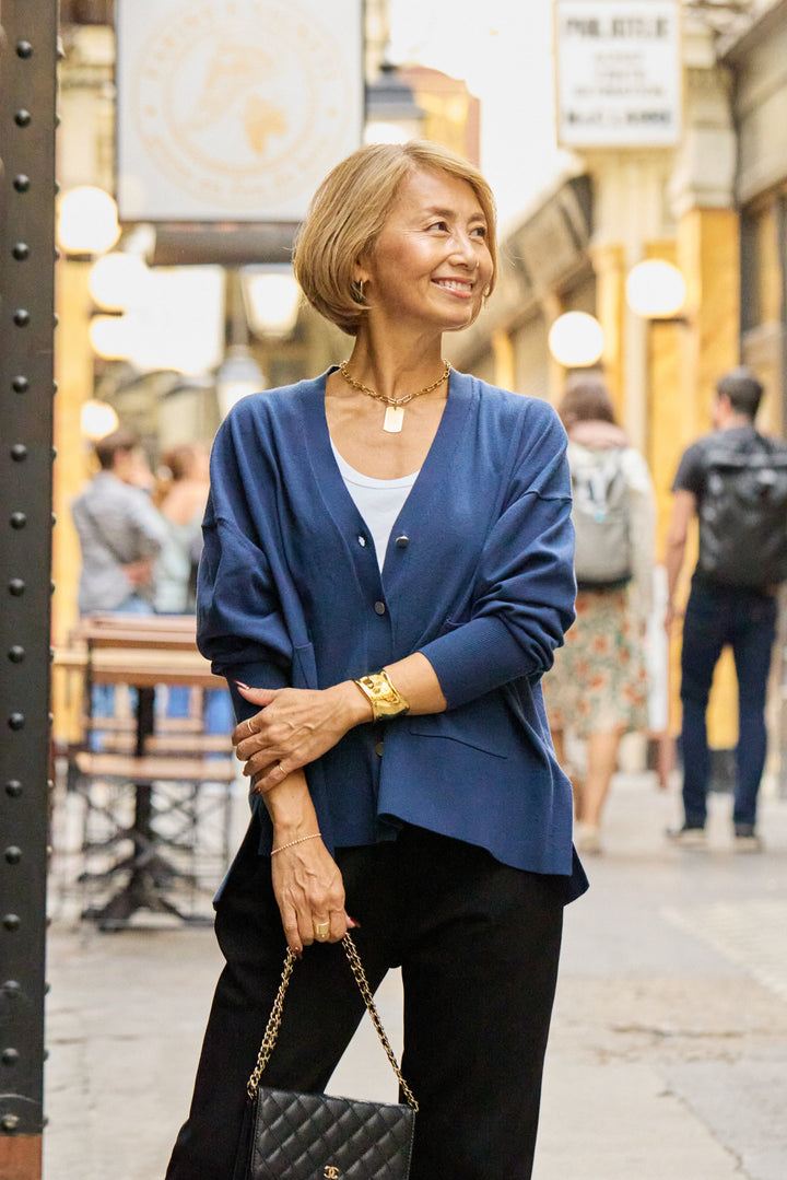 【REIKOコラボ】~防静電気・抗菌・紫外線防止・吸湿発熱~ウォームニットカーディガン