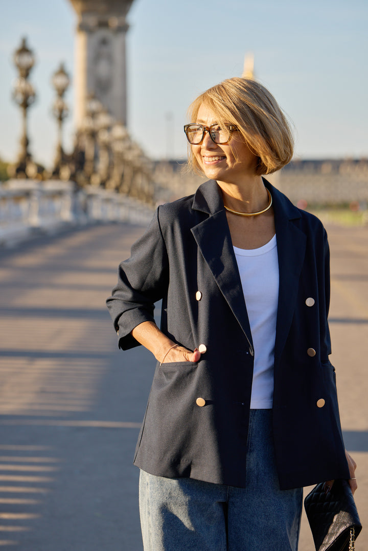 【REIKOコラボ】メタルボタンダブルジャケット