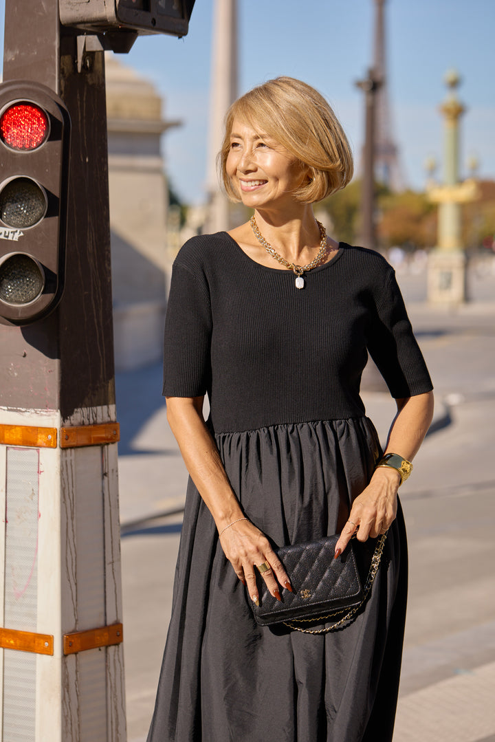 【REIKOコラボ】ジャガードドッキングワンピース