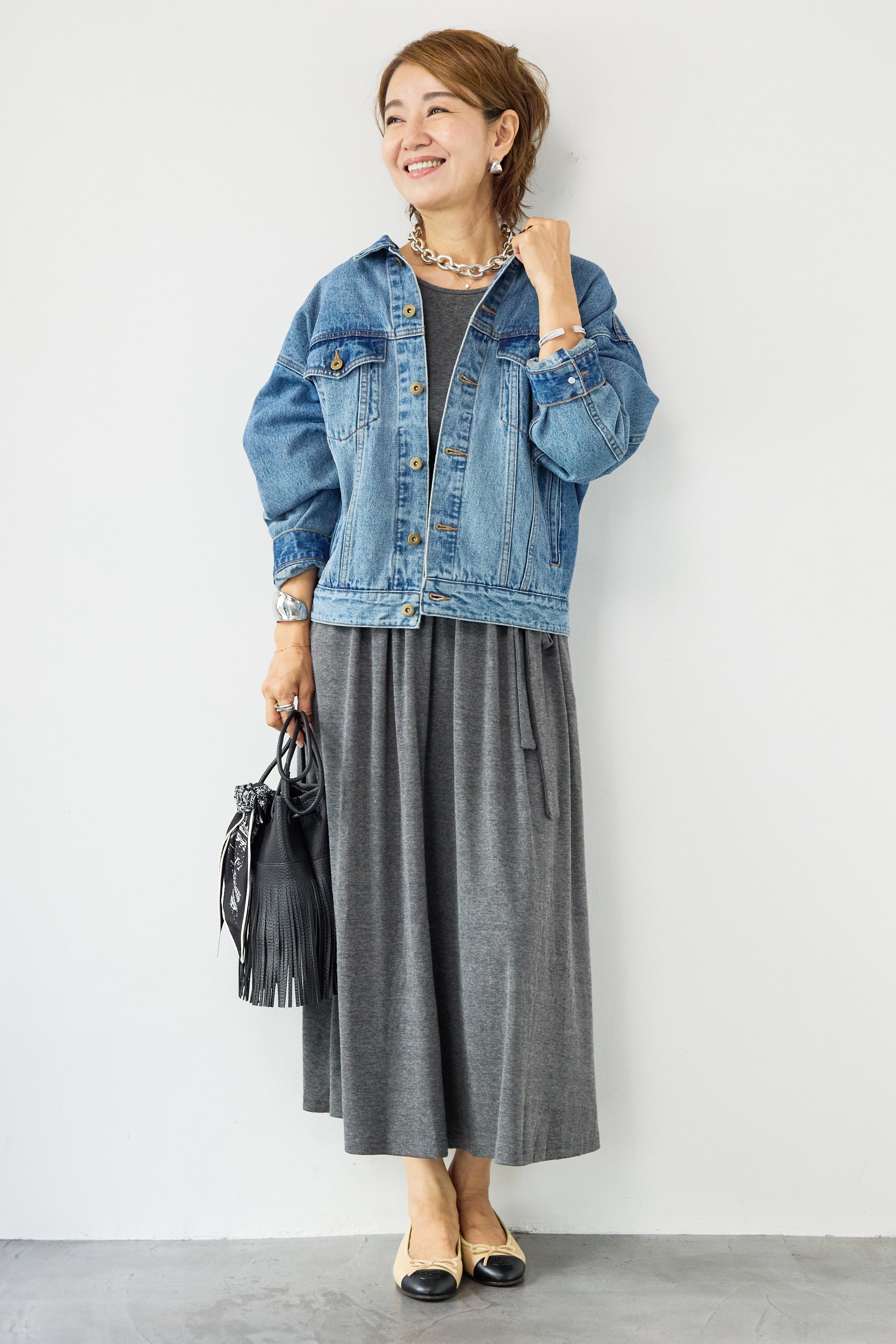 ★ ワンピース　charcoal 新品　フォロー割-200円 AMERICAN HOLIC ワンピース サラックールアソートギャザー