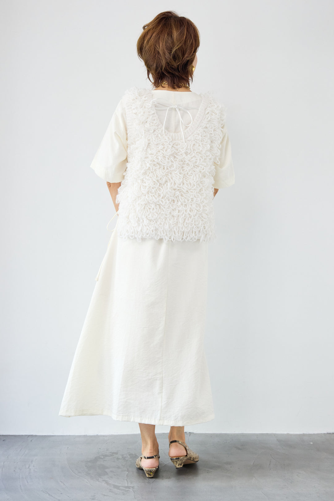 フリルニットベスト