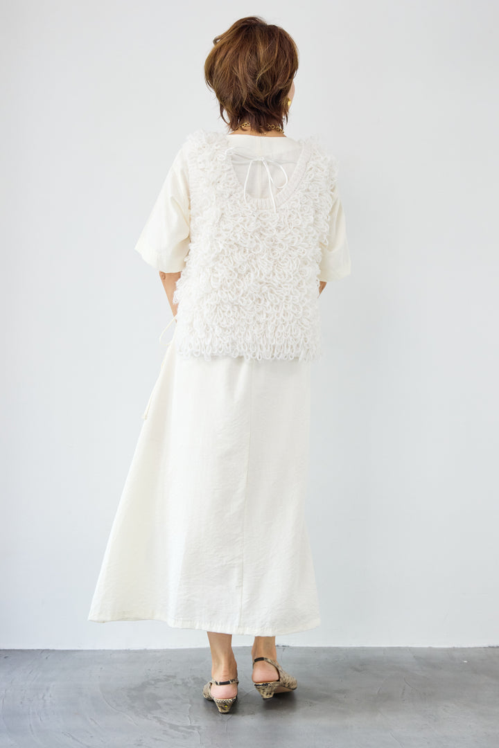 フリルニットベスト