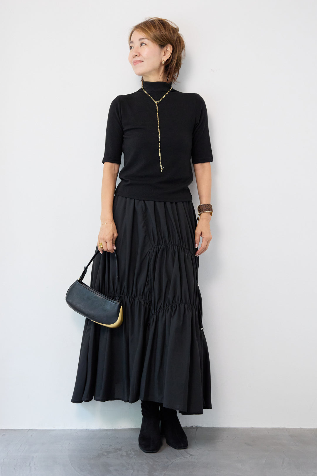 ランダムギャザーデザインスカート