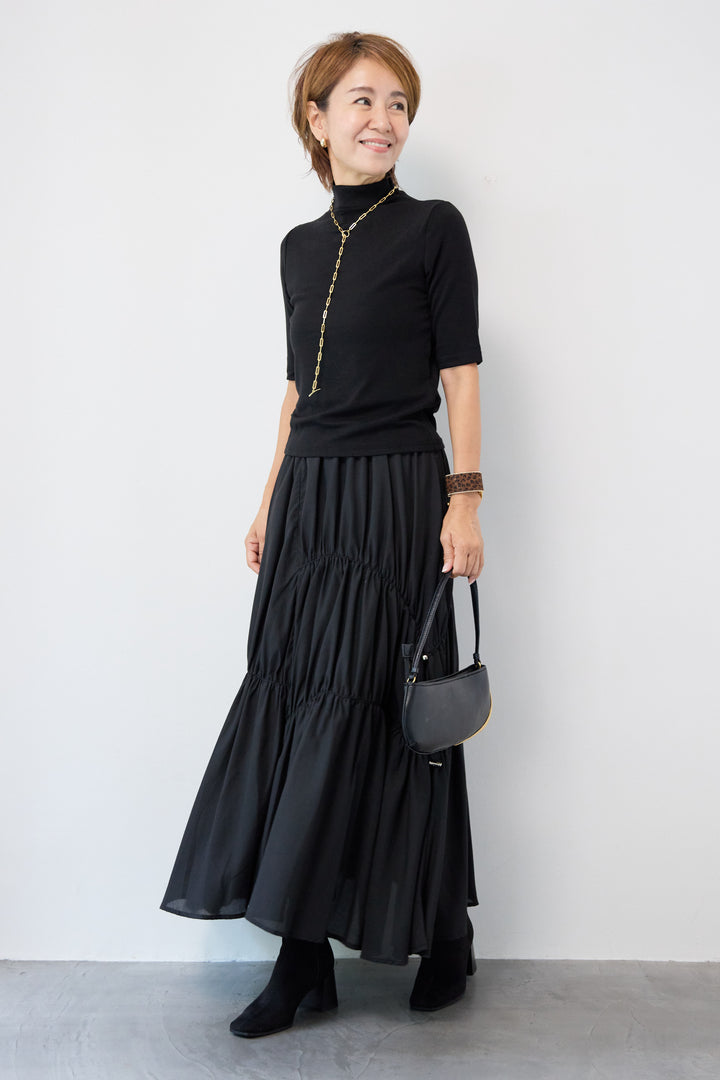 プチハイネックカットソー