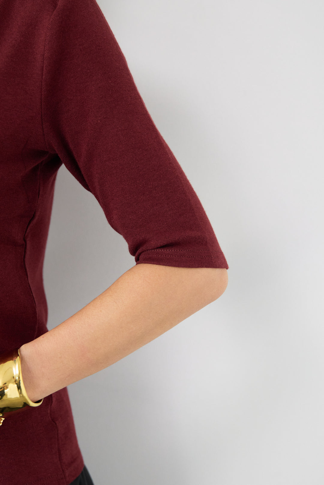 プチハイネックカットソー