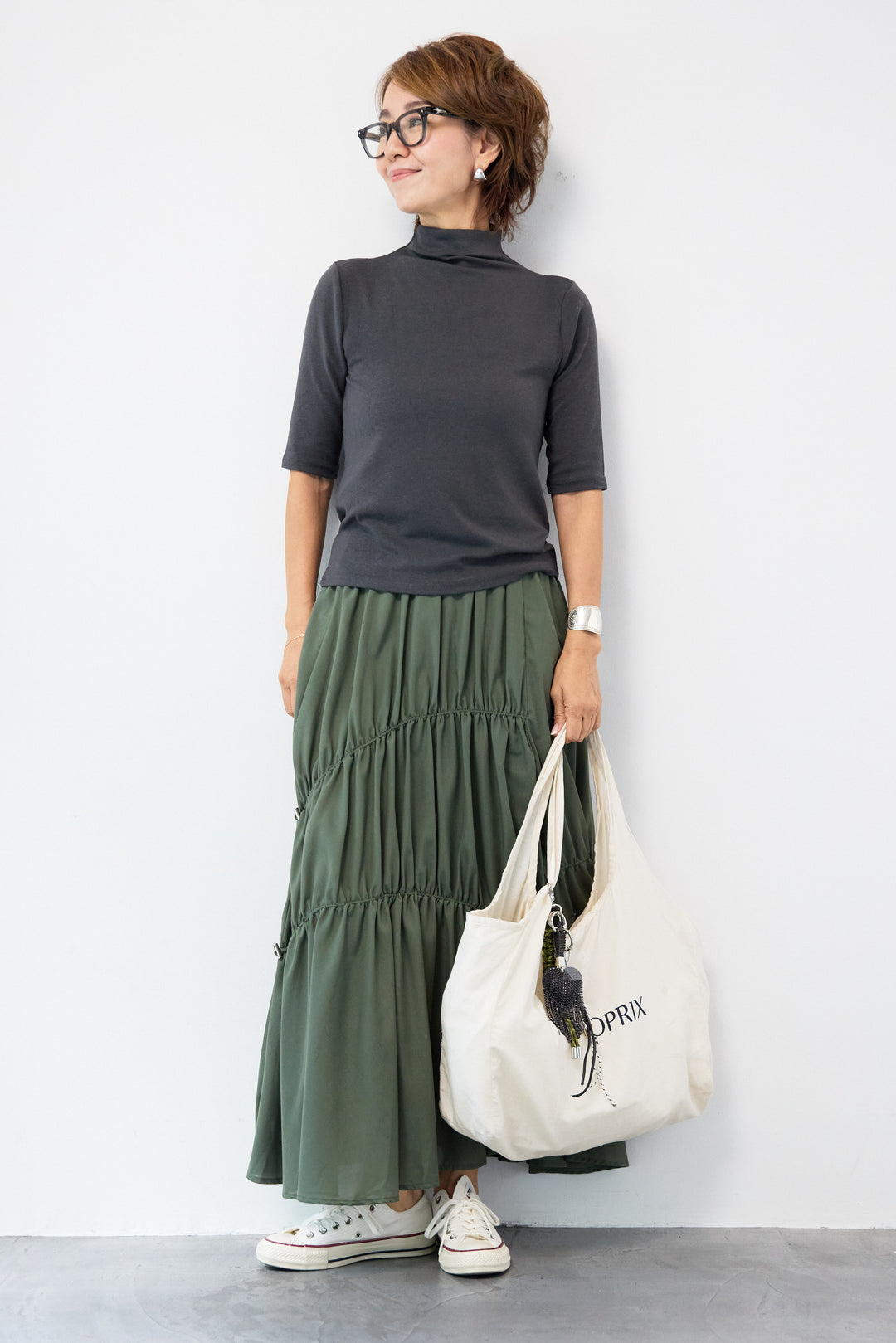 ランダムギャザーデザインスカート