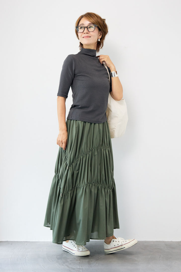 ランダムギャザーデザインスカート
