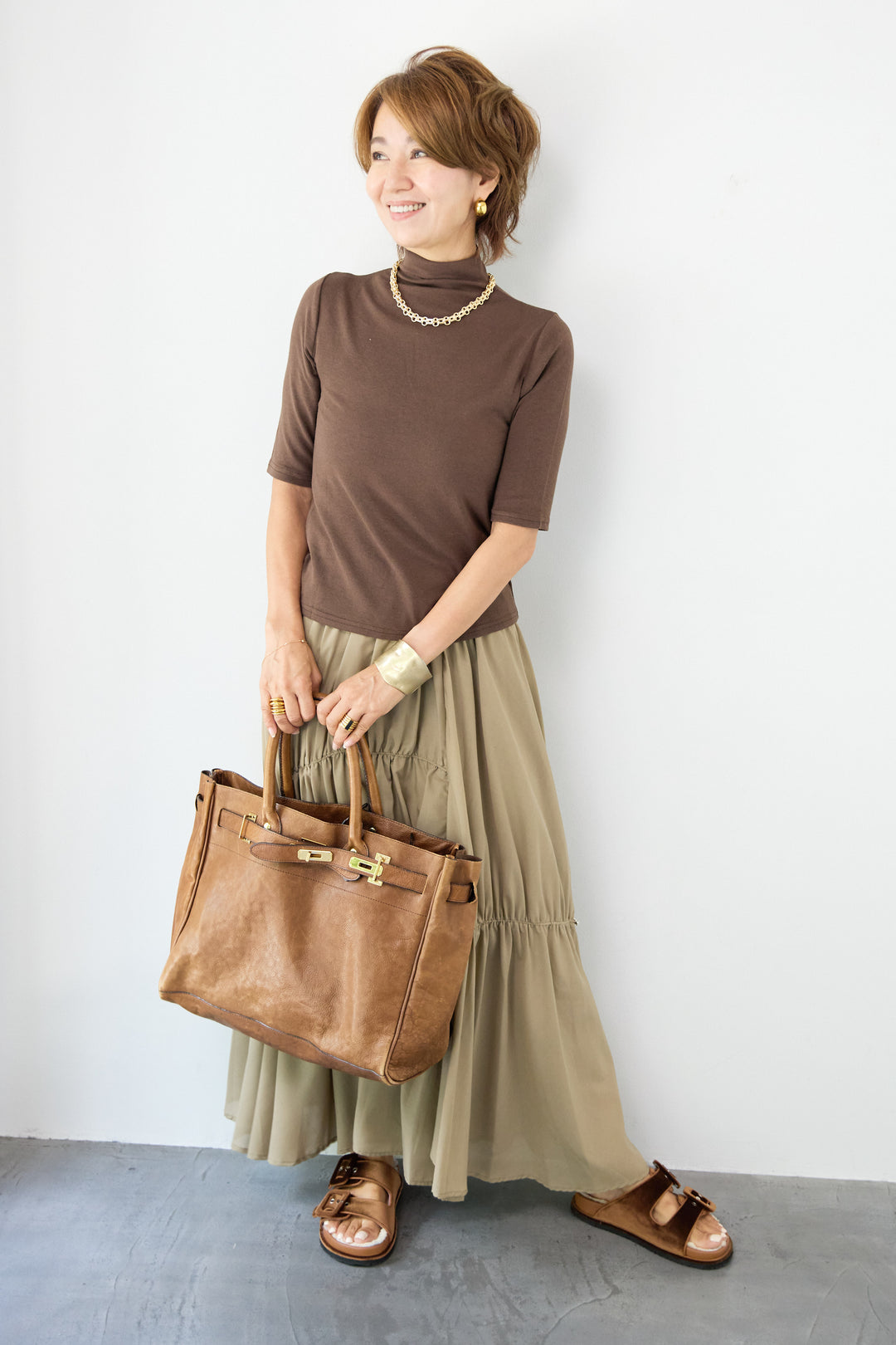 ランダムギャザーデザインスカート