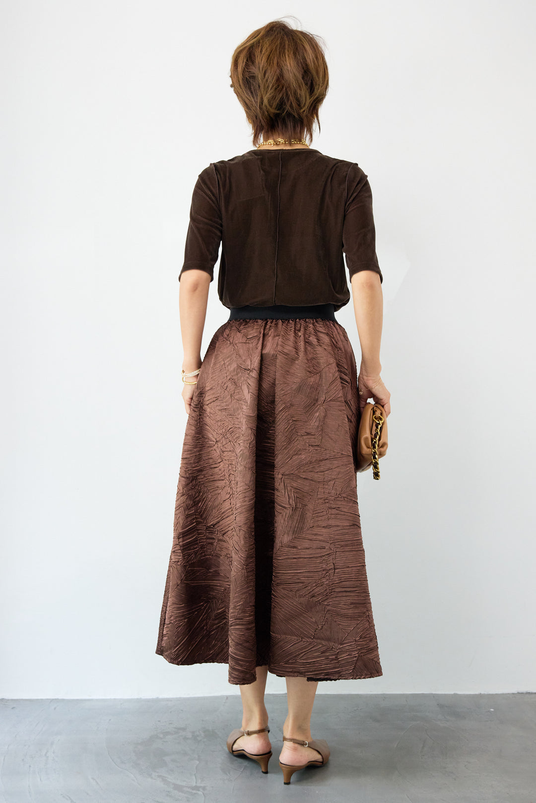 ジャガードフレアスカート