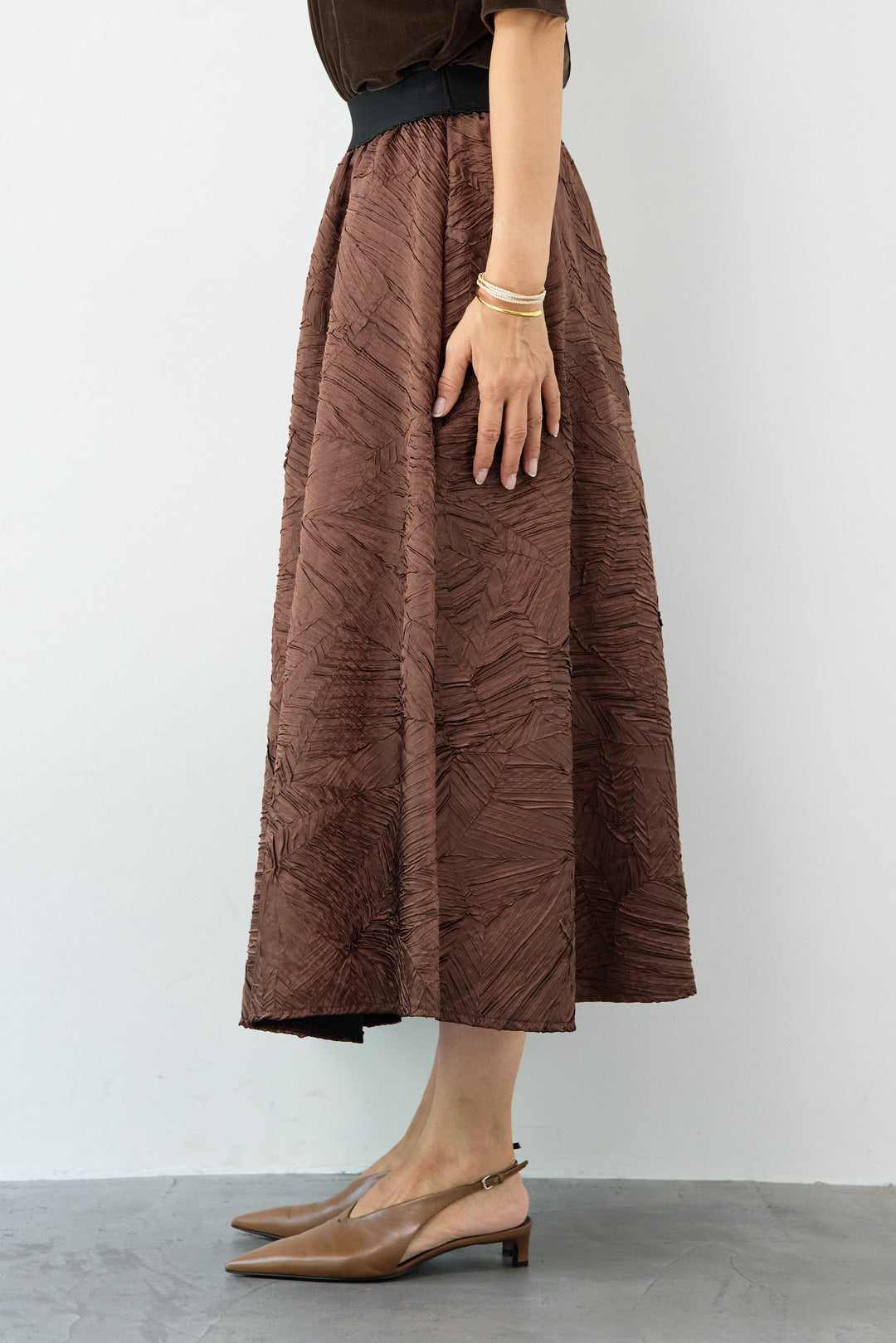 ジャガードフレアスカート