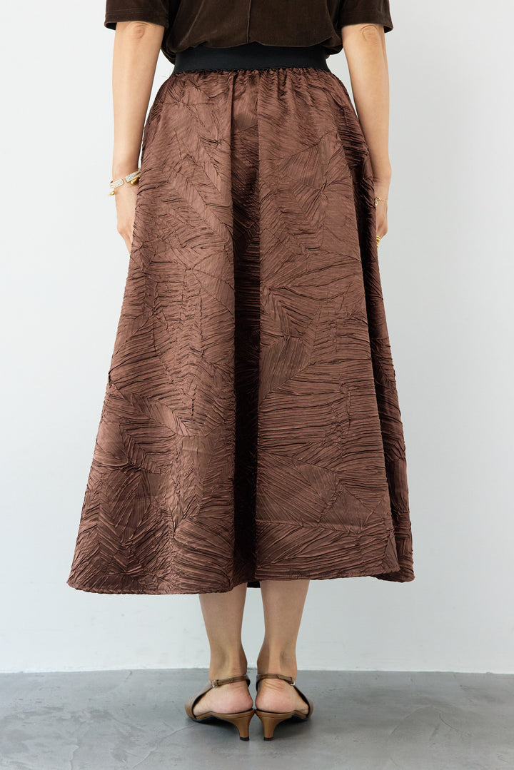 ジャガードフレアスカート