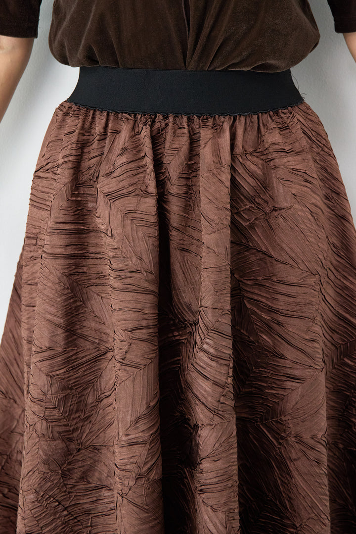 ジャガードフレアスカート