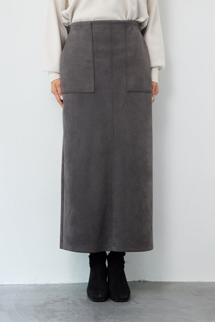 マシュマロスエードナロースカート