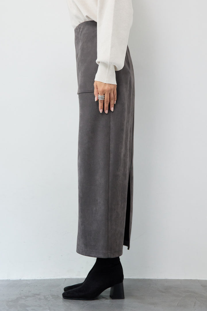 マシュマロスエードナロースカート