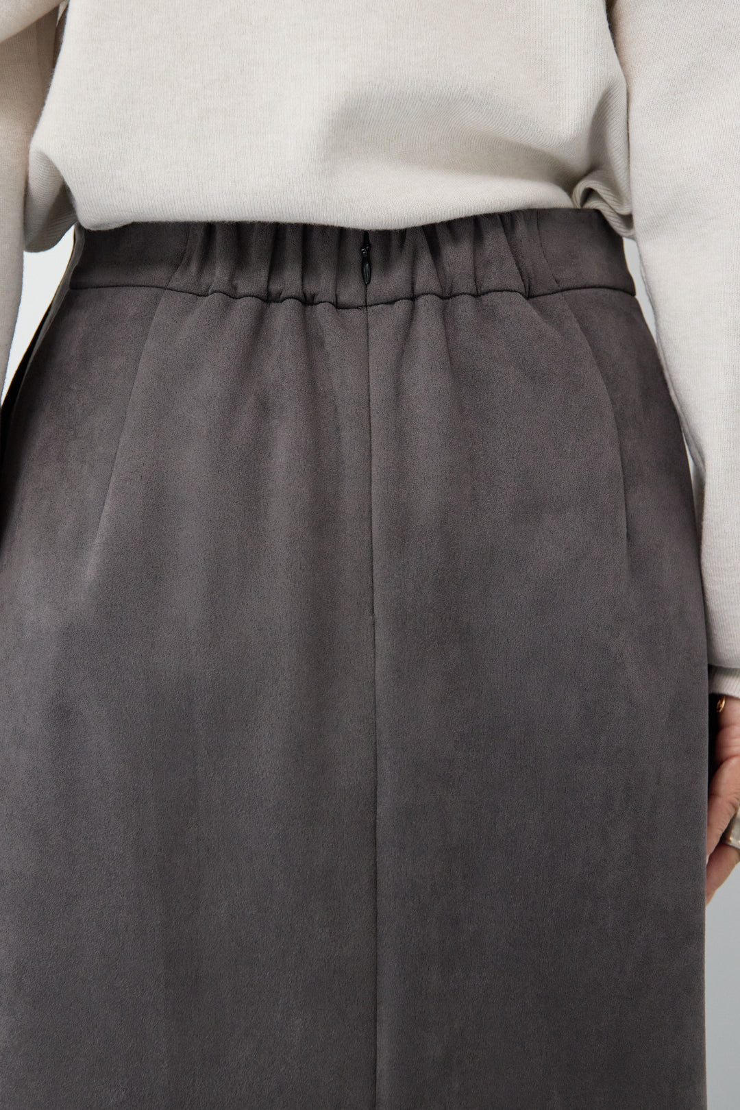 マシュマロスエードナロースカート