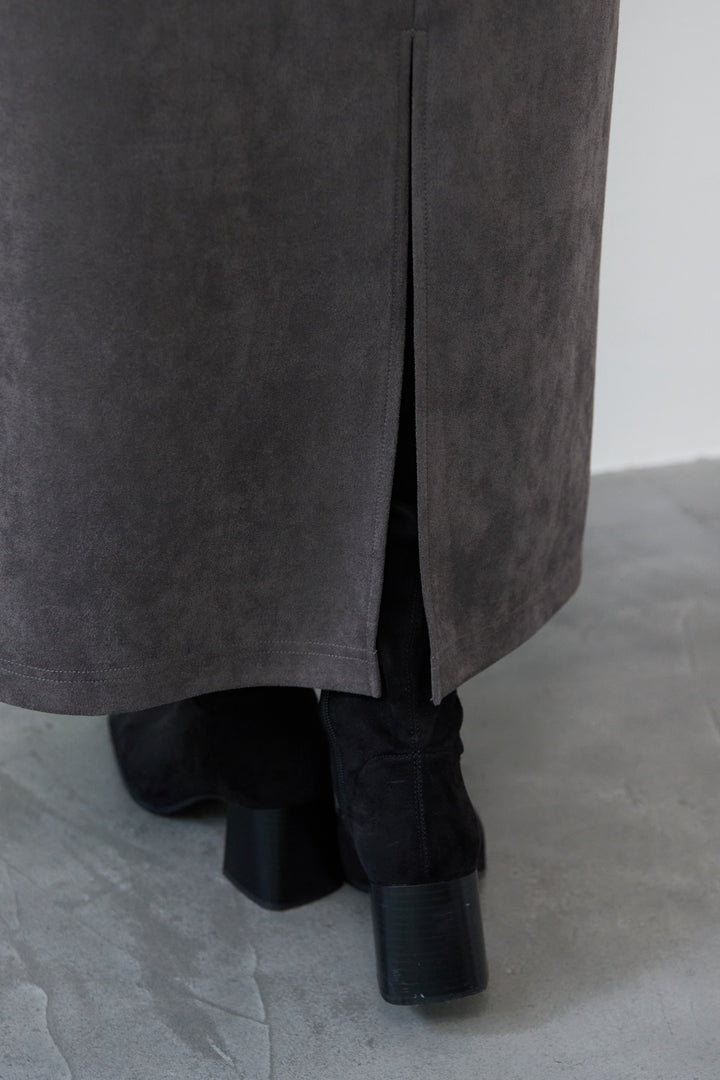 マシュマロスエードナロースカート