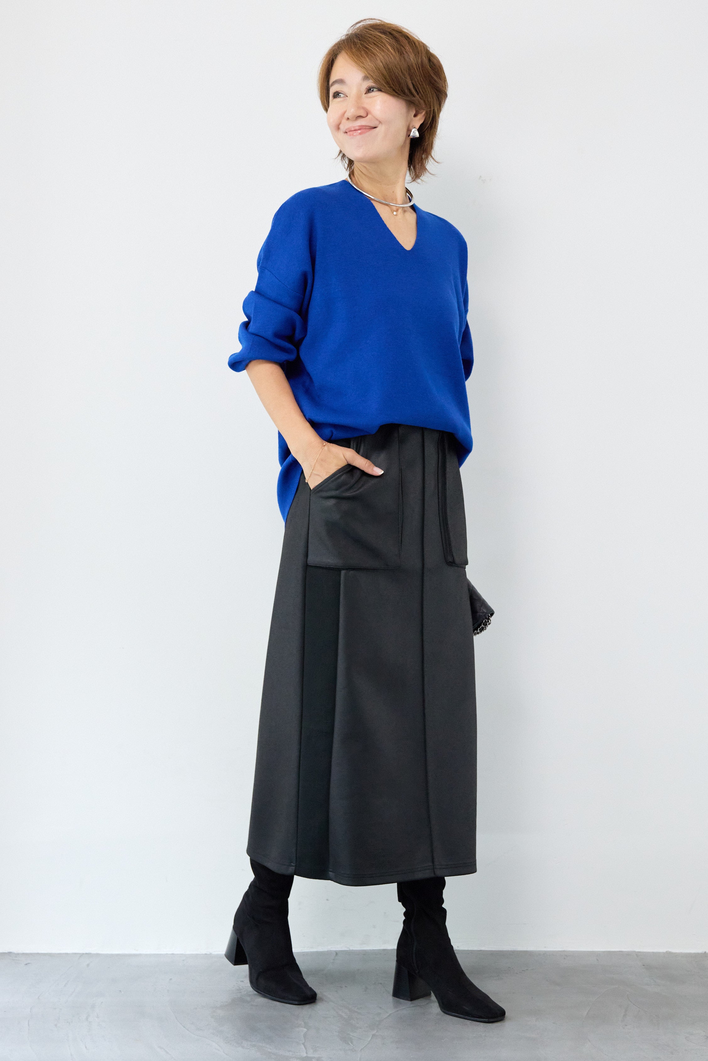 防静電気】Vネックドルマンやわもちニット – plusotoha